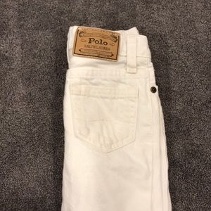 Ralph Lauren white toddler jeans